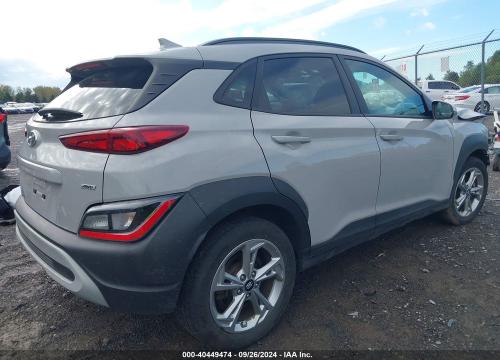 2022 HYUNDAI KONA SEL VIN: KM8K3CAB3NU759433