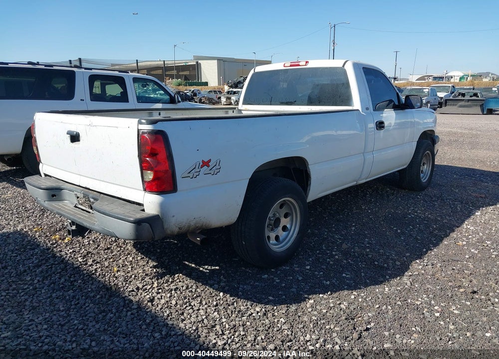 2005 CHEVROLET SILVERADO 1500 WORK TRUCK VIN: 1GCEK14T25Z346810