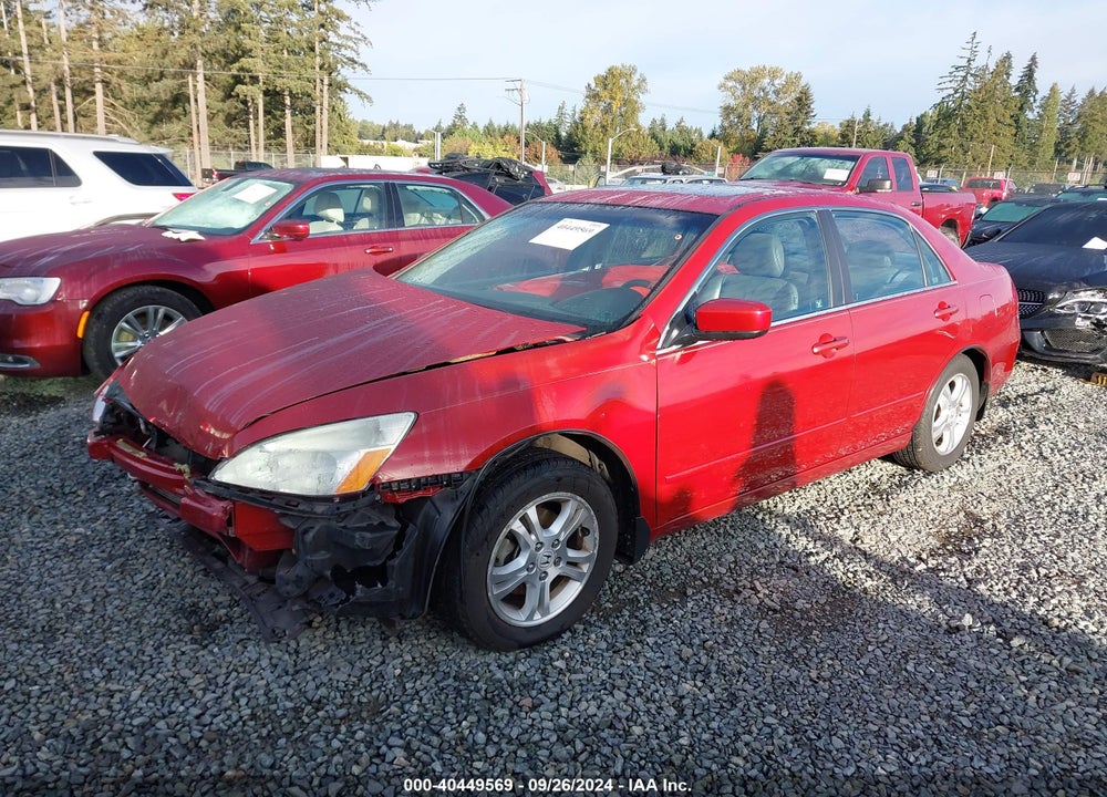 2007 HONDA ACCORD 2.4 EX VIN: 1HGCM56877A074159