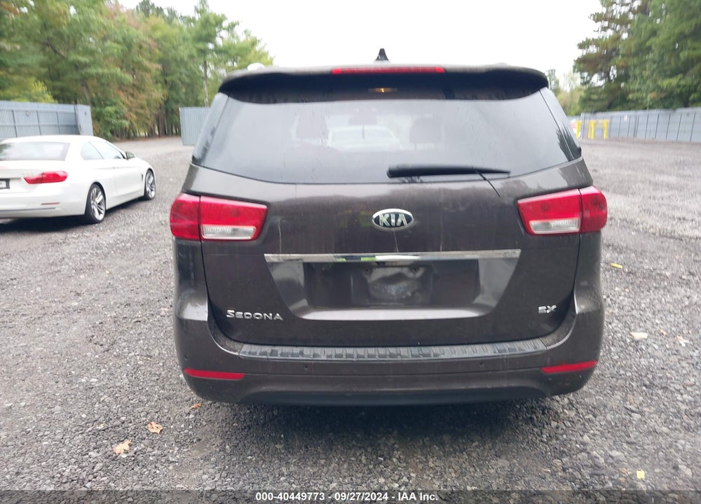 2015 KIA SEDONA EX VIN: KNDMC5C16F6034167