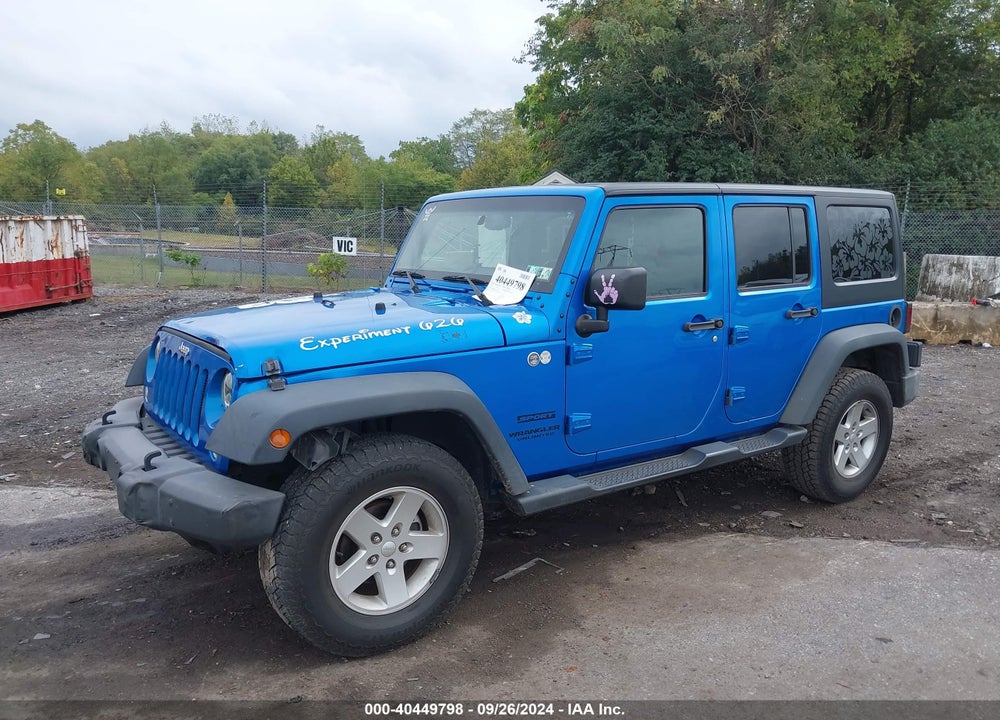 2016 JEEP WRANGLER UNLIMITED SPORT VIN: 1C4BJWDG8GL305187