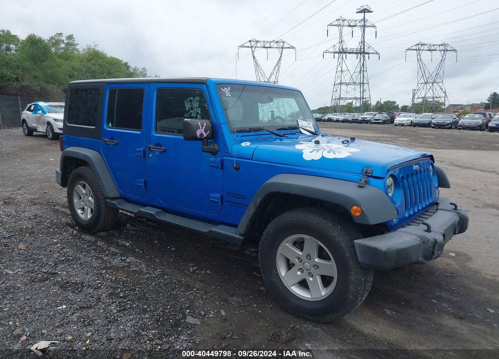 2016 JEEP WRANGLER UNLIMITED SPORT VIN: 1C4BJWDG8GL305187
