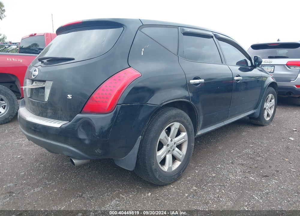 2006 NISSAN MURANO S VIN: JN8AZ08T46W407841