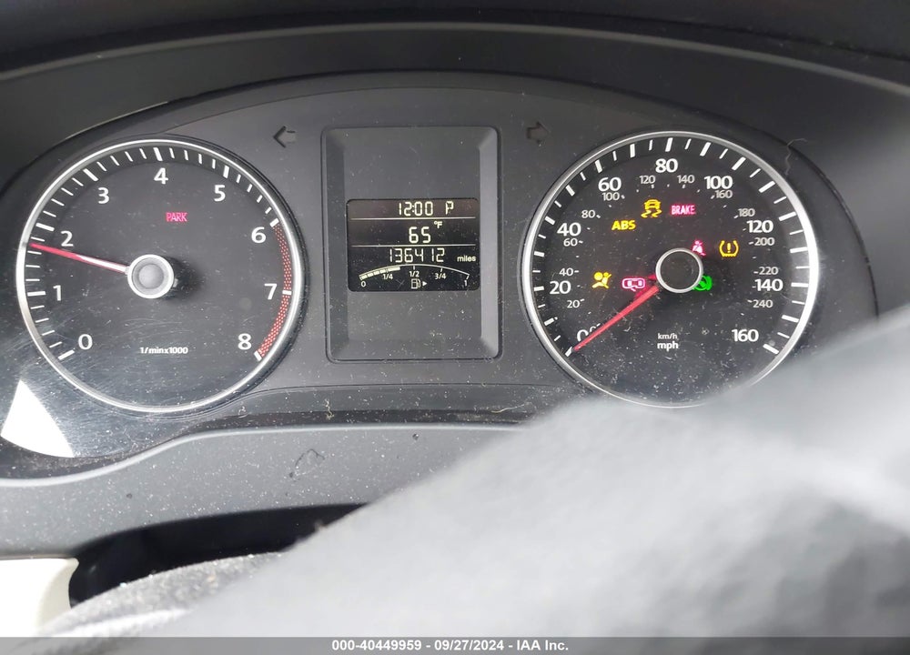2012 VOLKSWAGEN JETTA 2.5L SE VIN: 3VWDP7AJ9CM314354