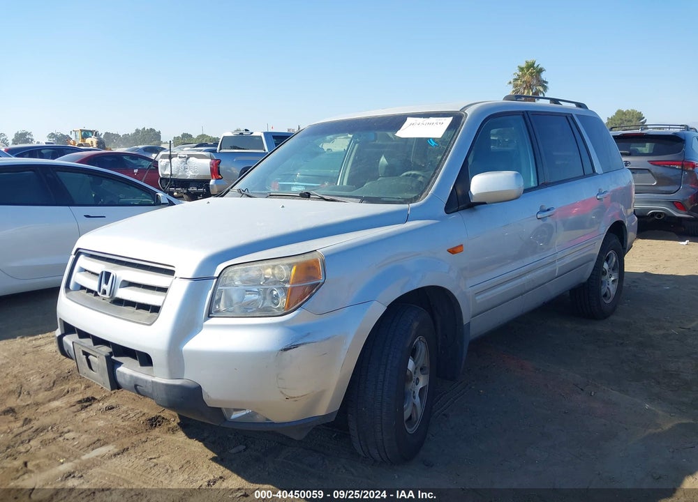 2008 HONDA PILOT EX-L VIN: 5FNYF187X8B056002
