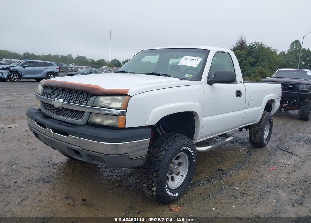 2003 CHEVROLET SILVERADO 1500 WORK TRUCK VIN: 1GCEK14V93E227674