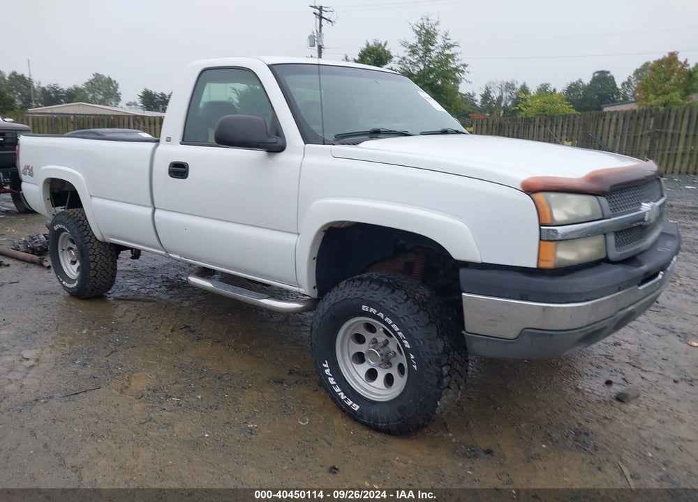 2003 CHEVROLET SILVERADO 1500 WORK TRUCK VIN: 1GCEK14V93E227674