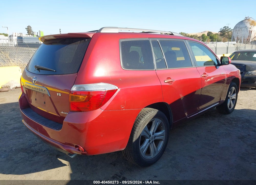 2008 TOYOTA HIGHLANDER SPORT VIN: JTEES43A482089966