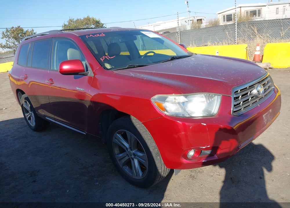 2008 TOYOTA HIGHLANDER SPORT VIN: JTEES43A482089966