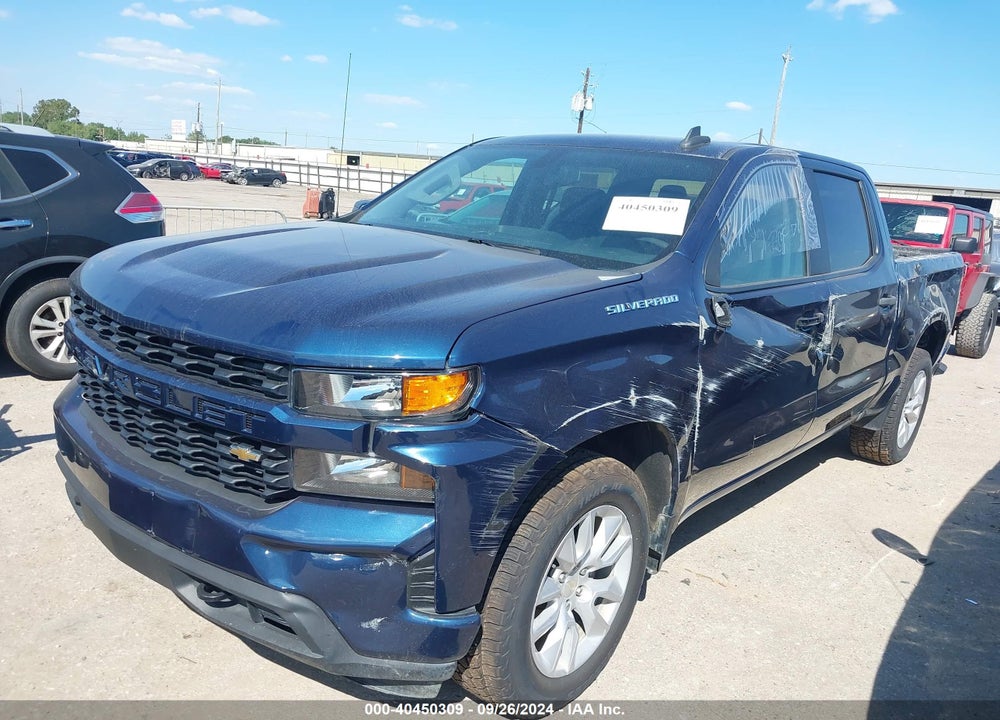 2021 CHEVROLET SILVERADO 1500 2WD SHORT BED CUSTOM VIN: 3GCPWBEK0MG209565