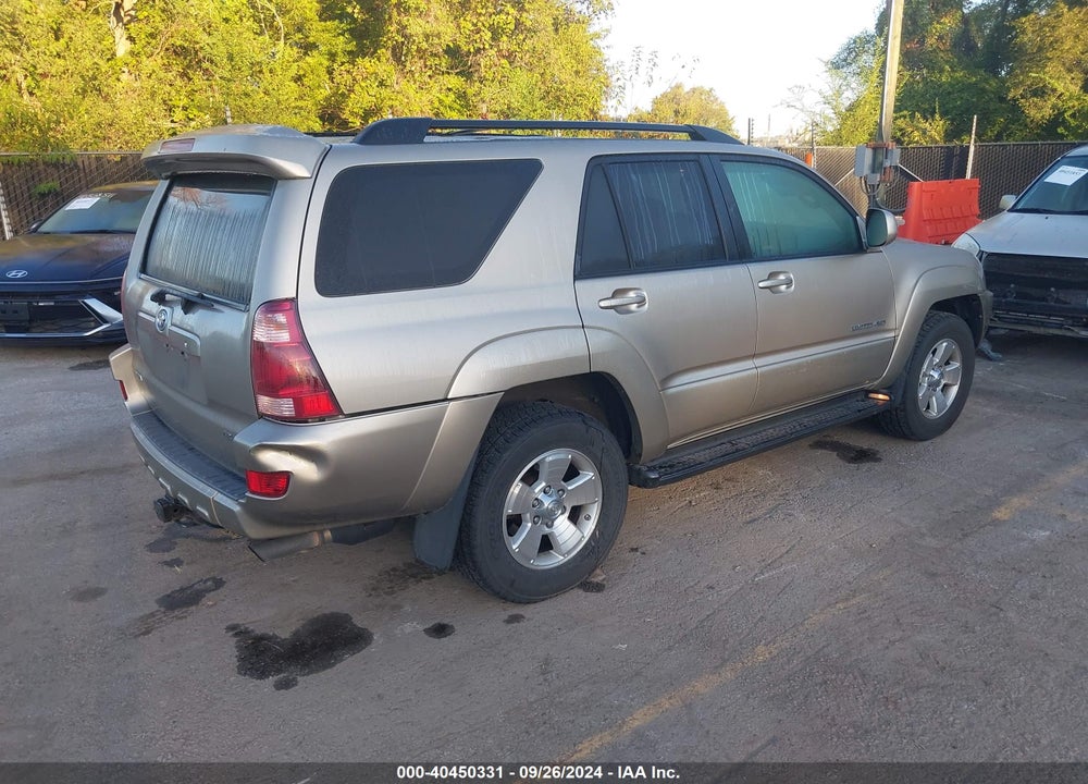 2005 TOYOTA 4RUNNER LIMITED V8 VIN: JTEBT17R750050150