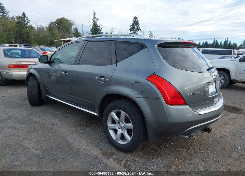 2007 NISSAN MURANO SE VIN: JN8AZ08W97W632560