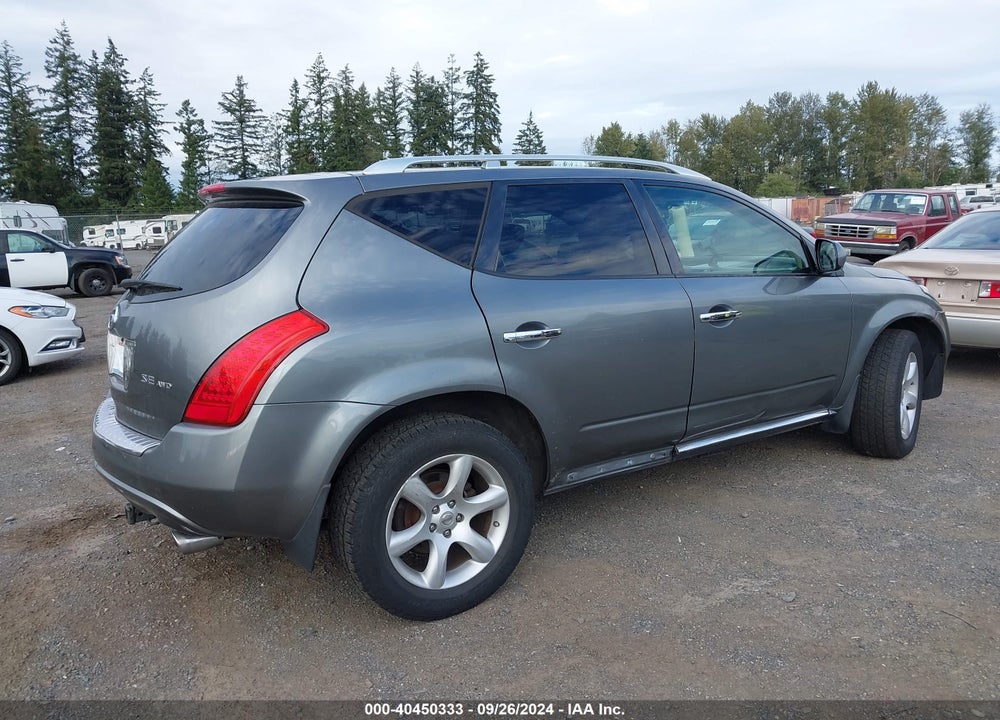 2007 NISSAN MURANO SE VIN: JN8AZ08W97W632560