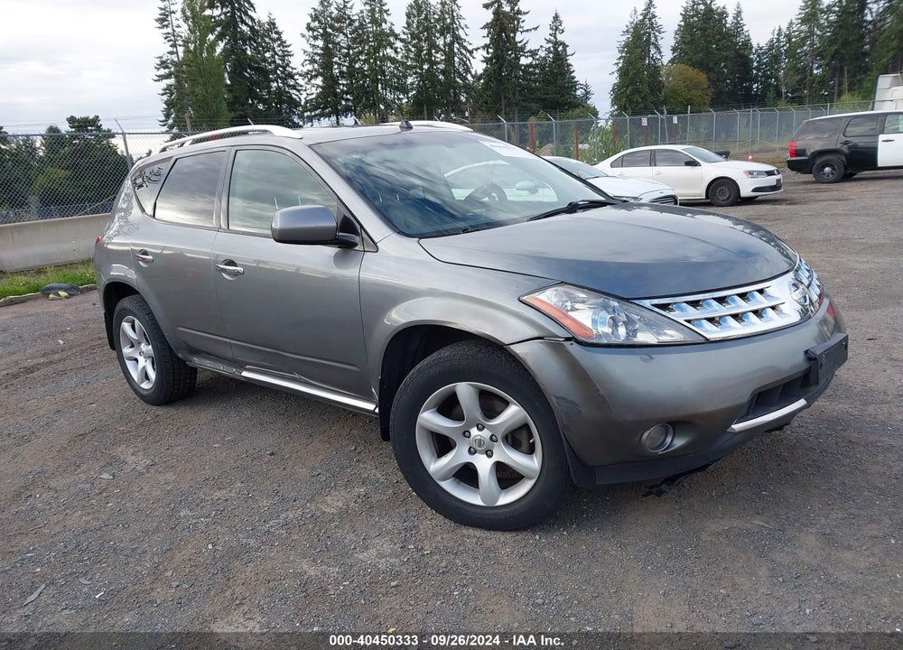 2007 NISSAN MURANO SE VIN: JN8AZ08W97W632560