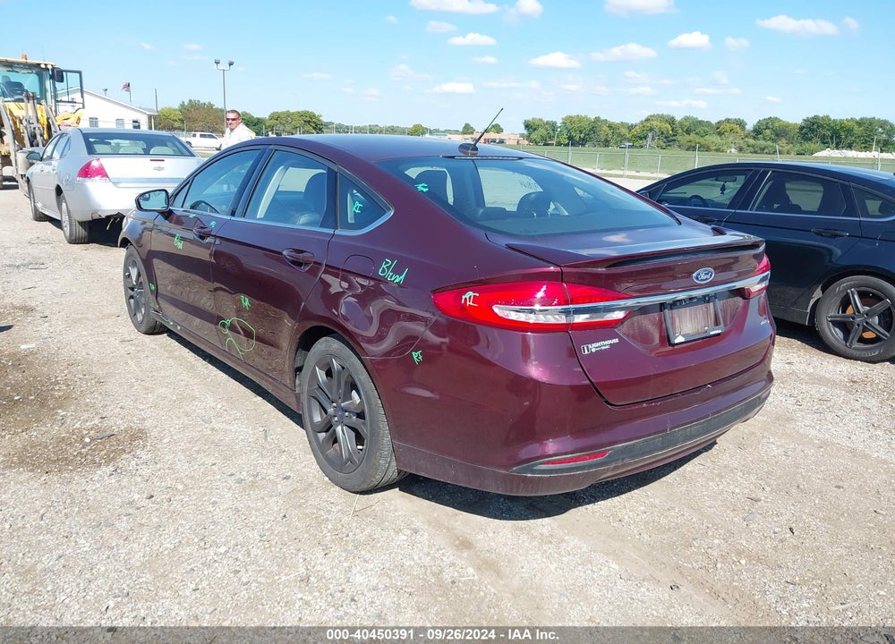 2018 FORD FUSION SE VIN: 3FA6P0H76JR190398
