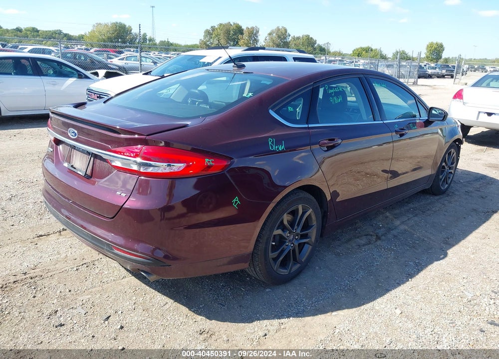 2018 FORD FUSION SE VIN: 3FA6P0H76JR190398