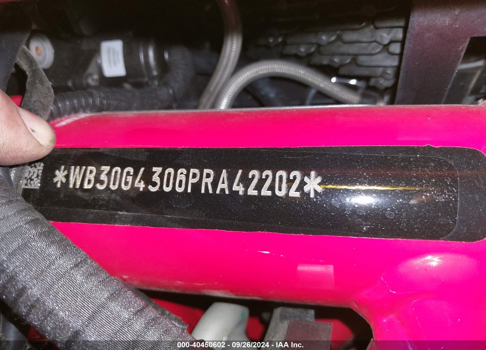 2023 BMW G310 R VIN: WB30G4306PRA42202