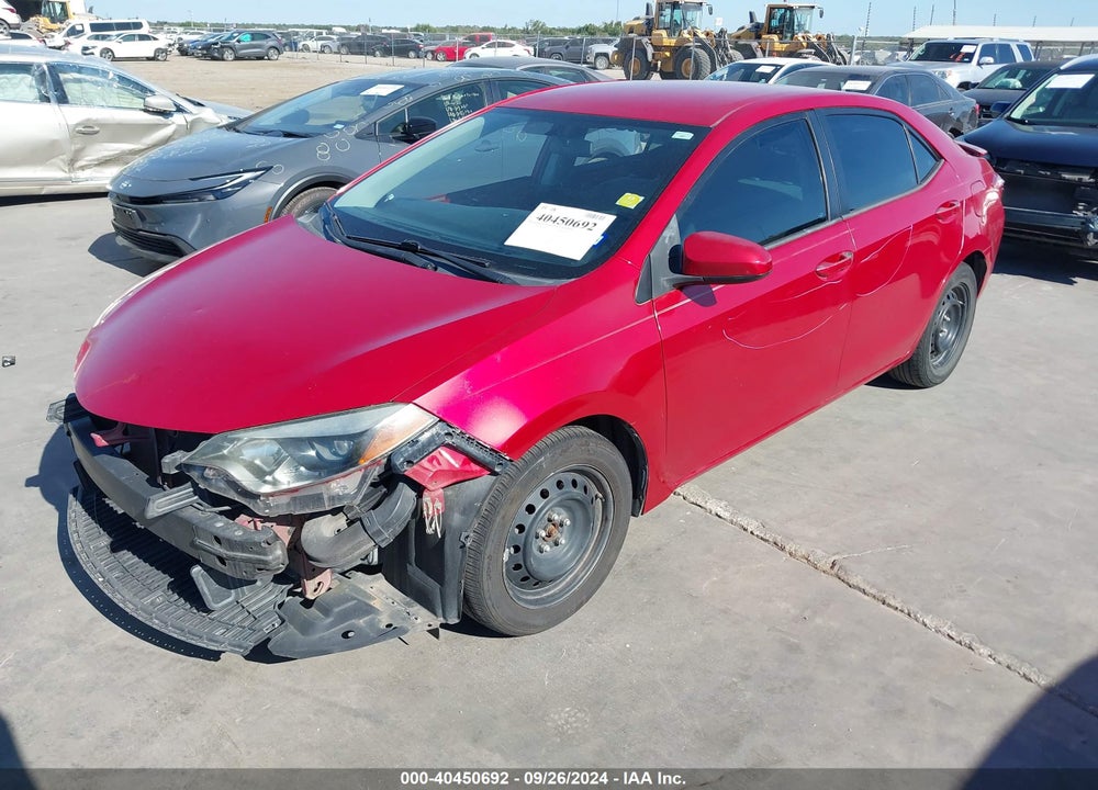2016 TOYOTA COROLLA LE VIN: 5YFBURHE7GP384442