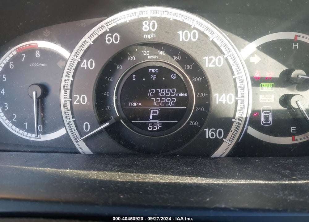 2013 HONDA ACCORD EX-L V-6 VIN: 1HGCR3F85DA001776