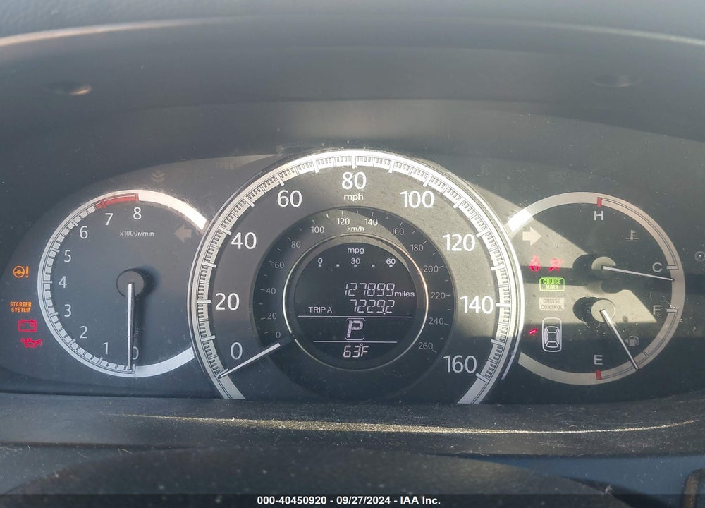 2013 HONDA ACCORD EX-L V-6 VIN: 1HGCR3F85DA001776