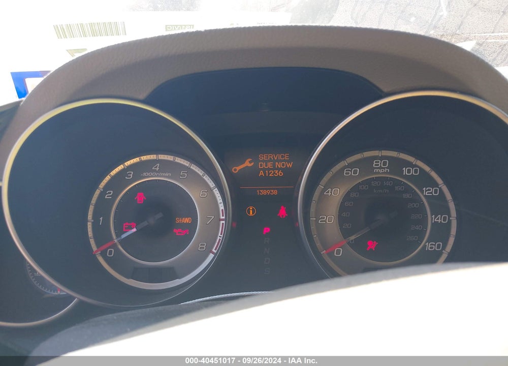 2012 ACURA MDX TECHNOLOGY PACKAGE VIN: 2HNYD2H49CH505460