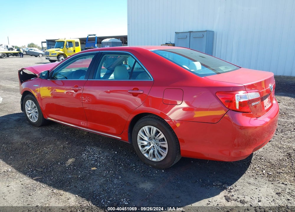 2012 TOYOTA CAMRY HYBRID LE VIN: 4T1BD1FK8CU030349