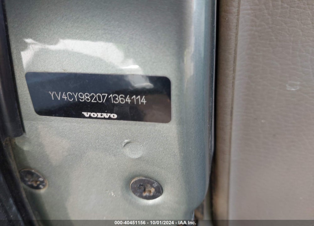 2007 VOLVO XC90 3.2 VIN: YV4CY982071364114