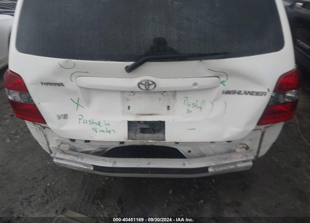 2005 TOYOTA HIGHLANDER V6 VIN: JTEGP21A950071326