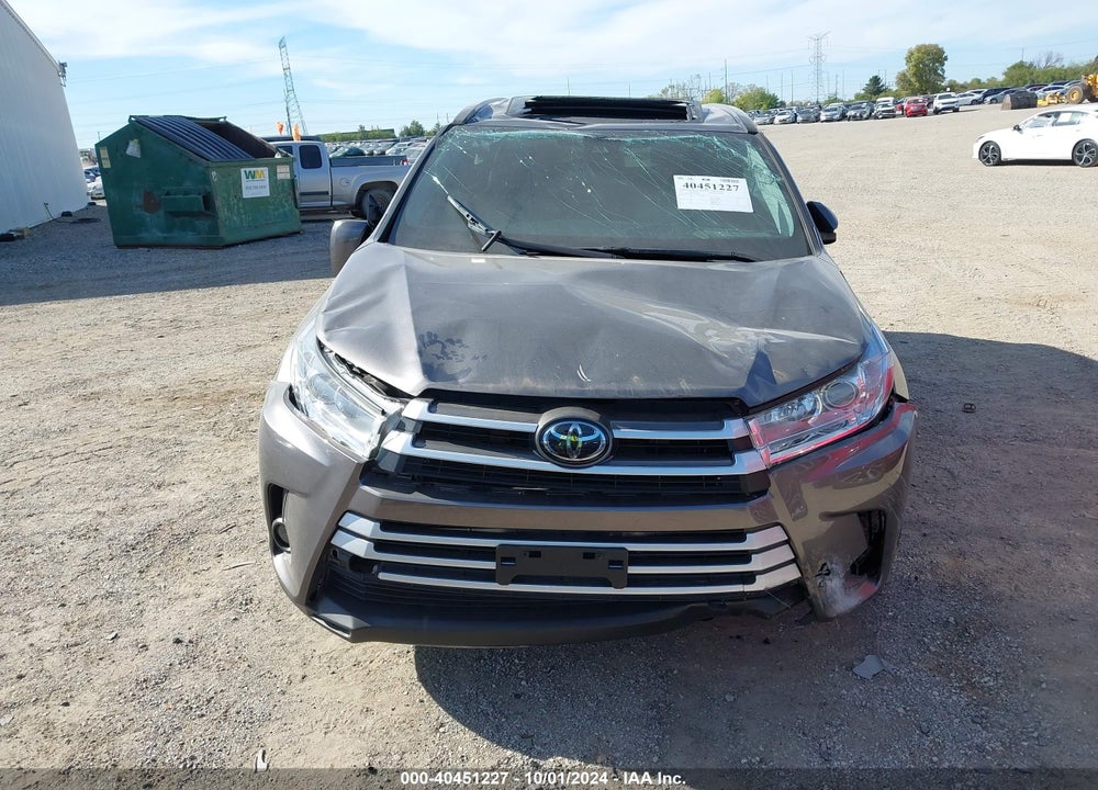 2019 TOYOTA HIGHLANDER XLE VIN: 5TDJZRFH0KS595900