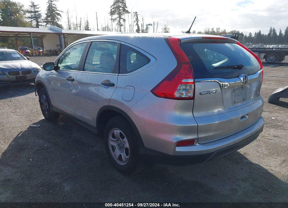 2015 HONDA CR-V LX VIN: 5J6RM4H32FL077424