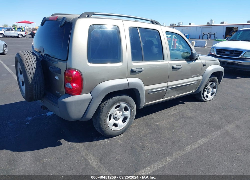 2004 JEEP LIBERTY SPORT VIN: 1J4GK48K64W311130