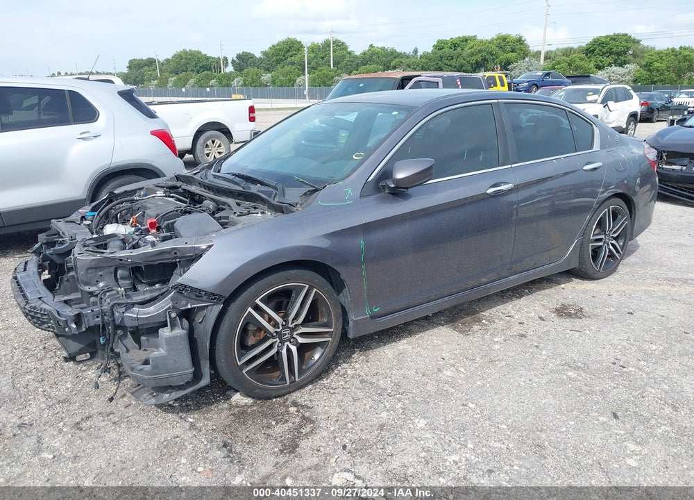 2016 HONDA ACCORD SPORT VIN: 1HGCR2F59GA111539