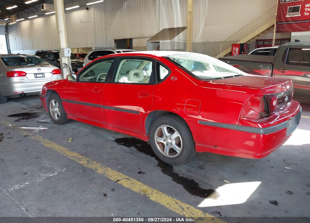 2003 CHEVROLET IMPALA LS VIN: 2G1WH55KX39269958