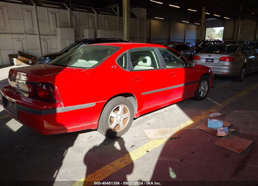 2003 CHEVROLET IMPALA LS VIN: 2G1WH55KX39269958