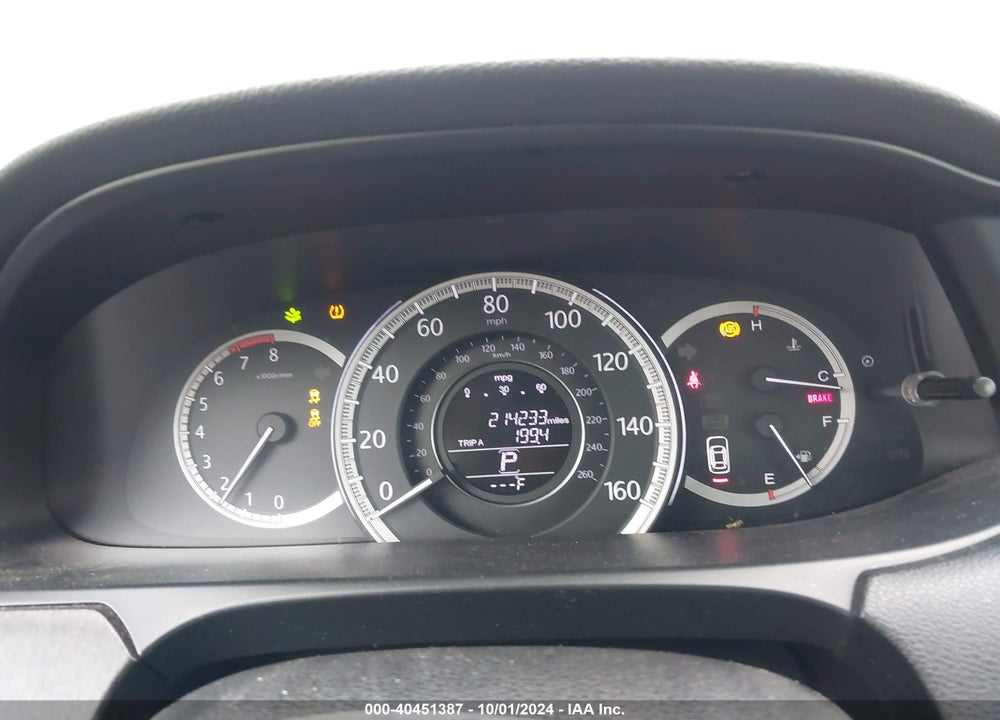 2013 HONDA ACCORD EX VIN: 1HGCR2F7XDA095655