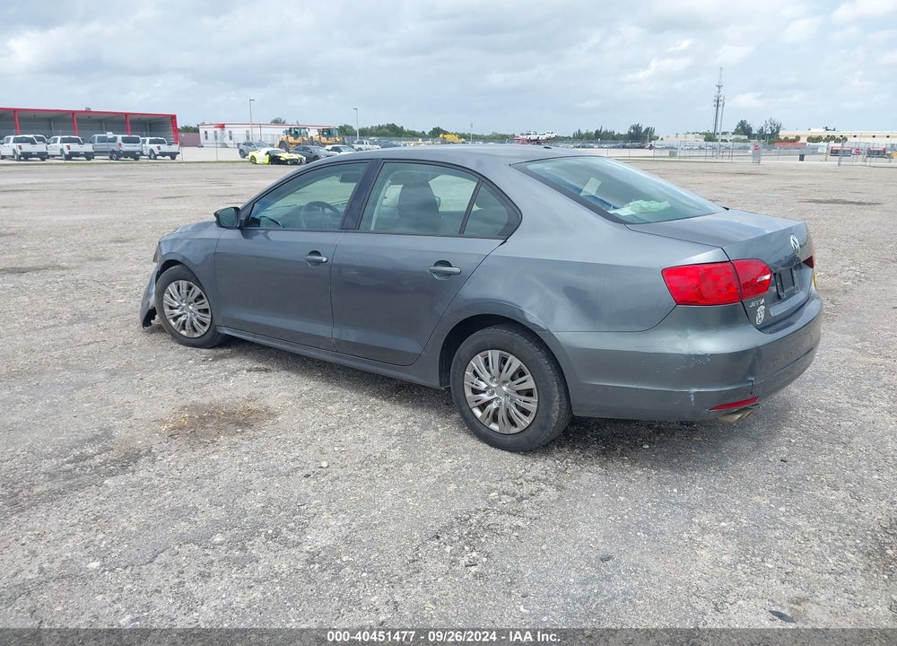 2013 VOLKSWAGEN JETTA 2.0L S VIN: 3VW2K7AJ5DM290660