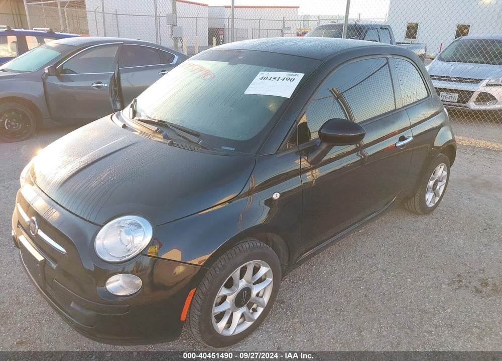 2016 FIAT 500 EASY VIN: 3C3CFFKR5GT165456