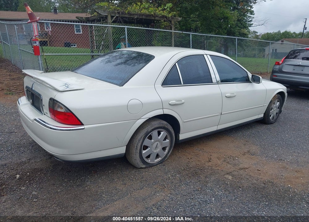 2004 LINCOLN LS VIN: 1LNHM86S14Y656788
