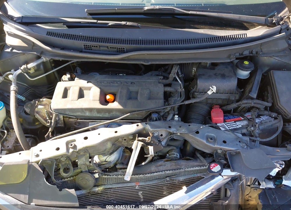 2012 HONDA CIVIC LX VIN: 19XFB2F52CE309645