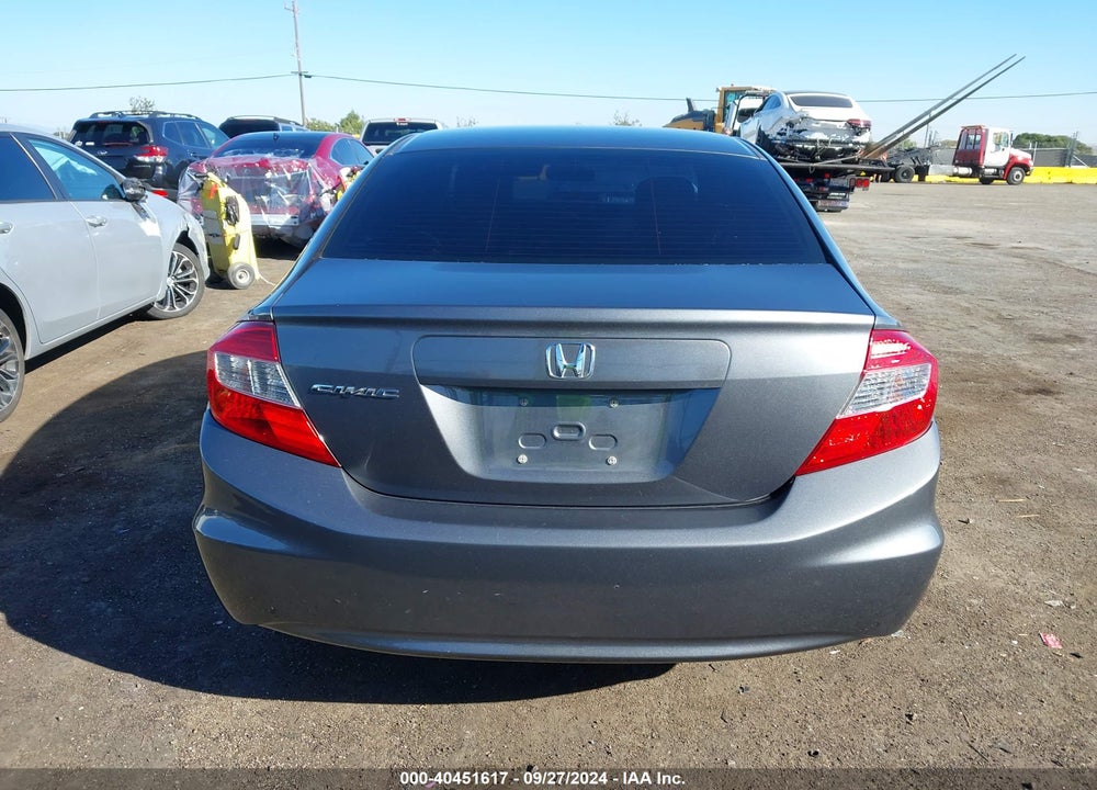 2012 HONDA CIVIC LX VIN: 19XFB2F52CE309645