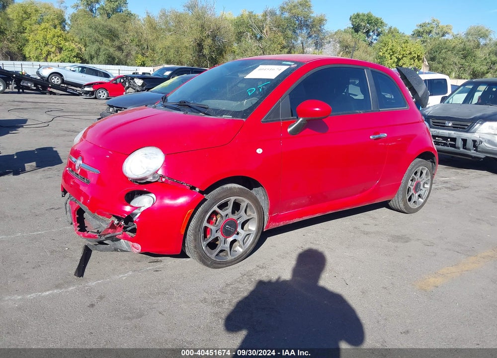 2012 FIAT 500 VIN: 3C3CFFBR6CT360654