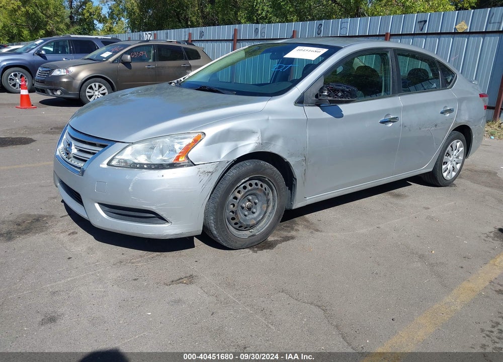2014 NISSAN SENTRA SV VIN: 3N1AB7AP1EY252407