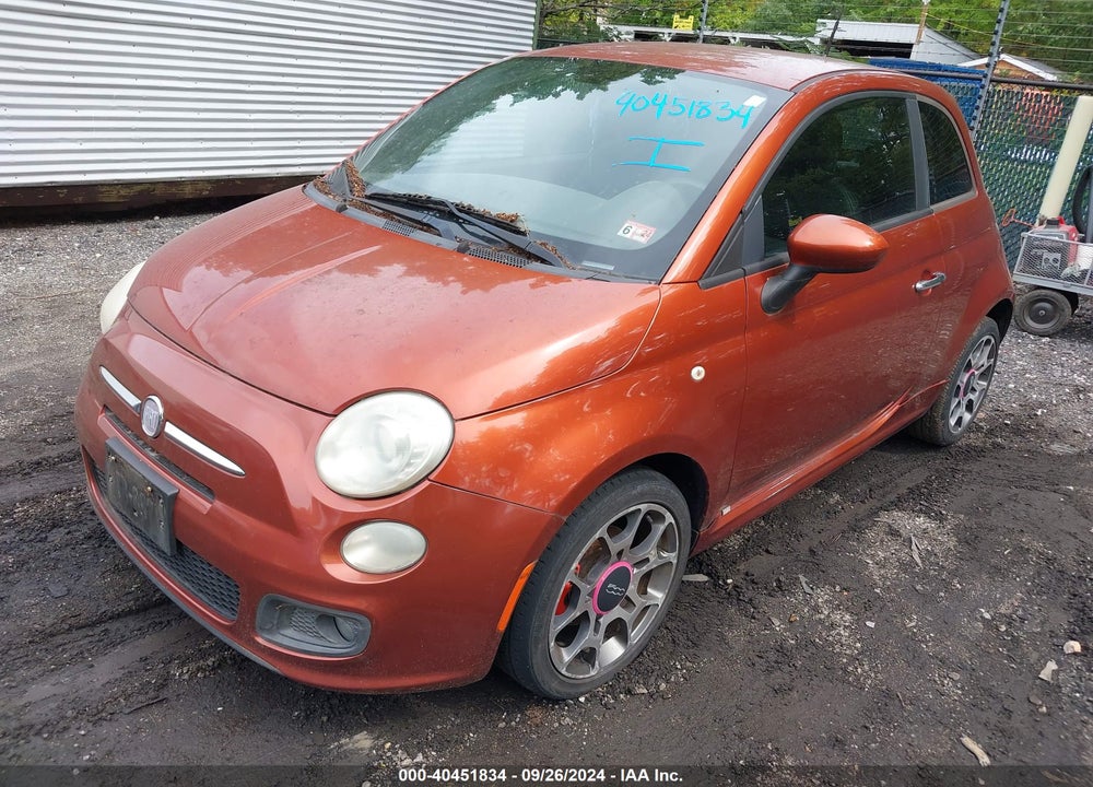 2012 FIAT 500 SPORT VIN: 3C3CFFBR9CT109871