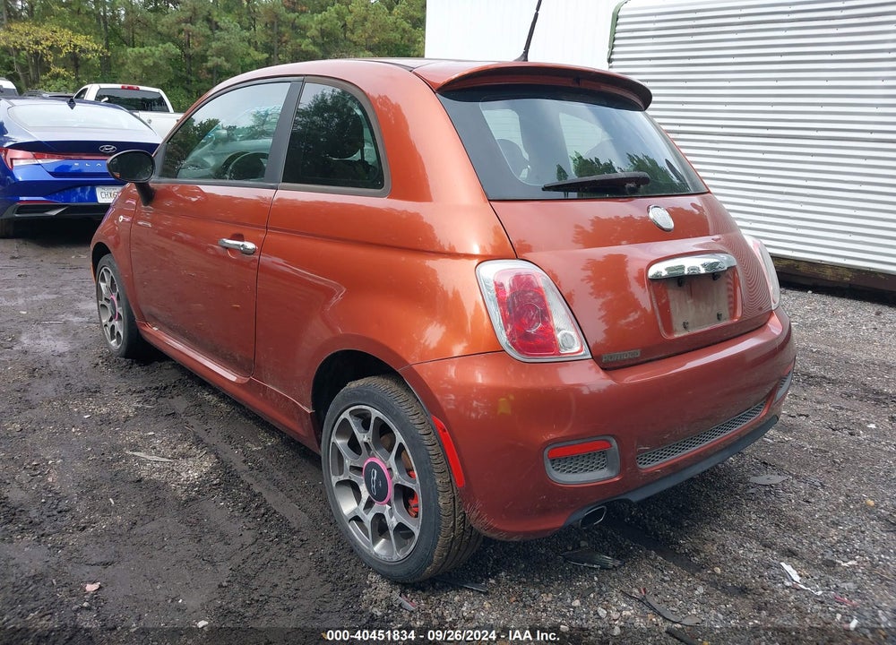 2012 FIAT 500 SPORT VIN: 3C3CFFBR9CT109871