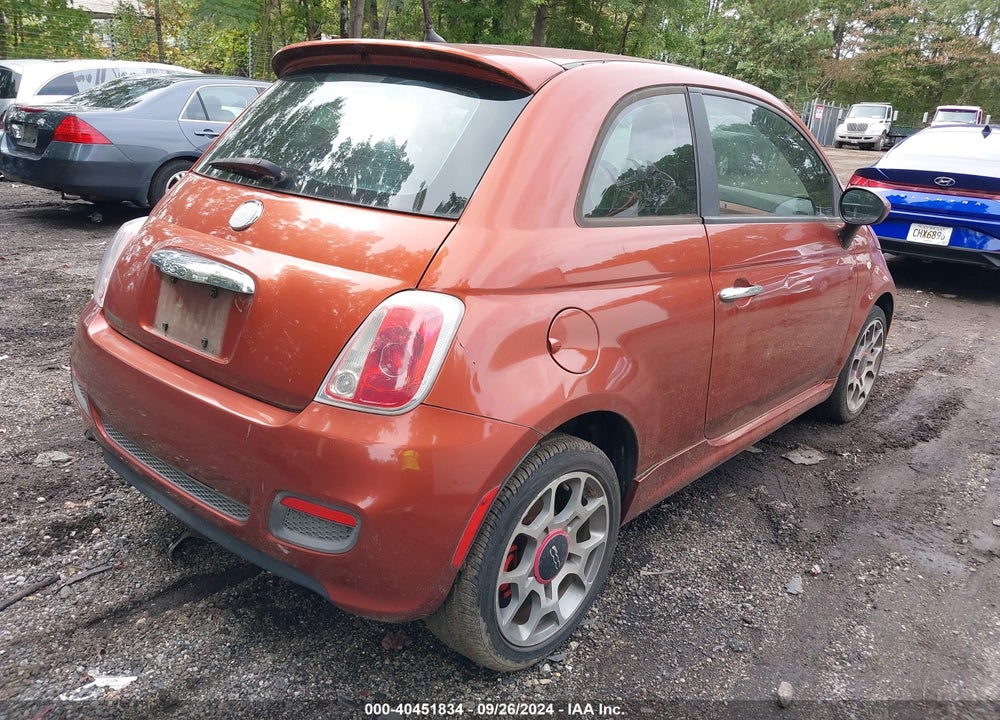 2012 FIAT 500 SPORT VIN: 3C3CFFBR9CT109871