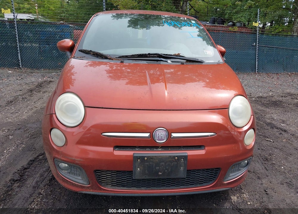 2012 FIAT 500 SPORT VIN: 3C3CFFBR9CT109871