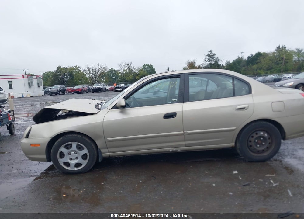 2001 HYUNDAI ELANTRA GLS VIN: KMHDN45D81U088842