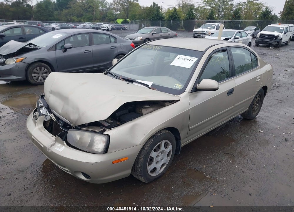 2001 HYUNDAI ELANTRA GLS VIN: KMHDN45D81U088842