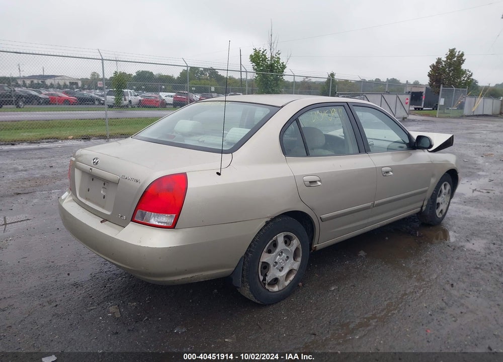 2001 HYUNDAI ELANTRA GLS VIN: KMHDN45D81U088842