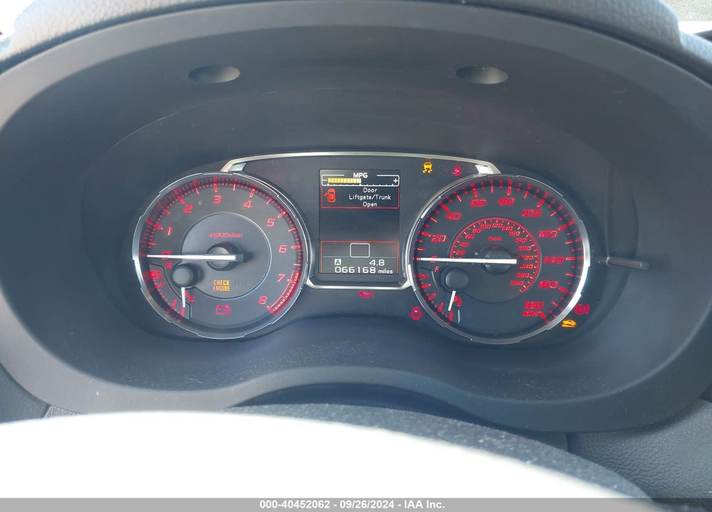 2017 SUBARU WRX VIN: JF1VA1B66H9828609